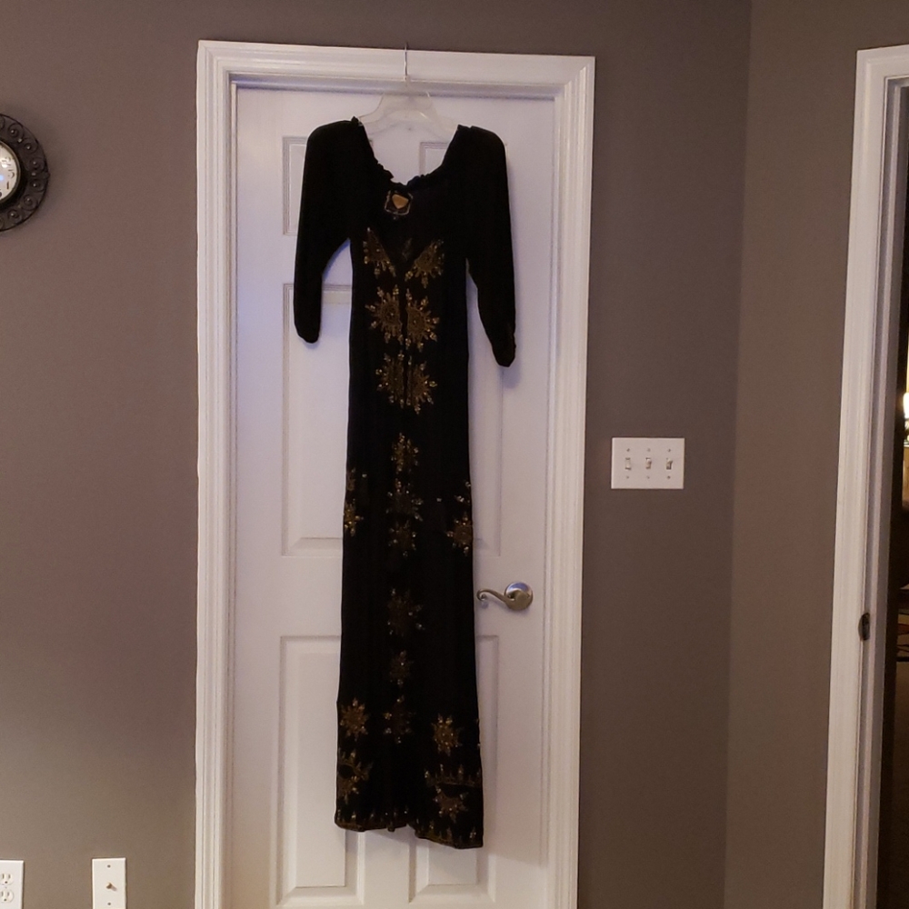 Long Sleeve Off the Shoulder Maxi Dress